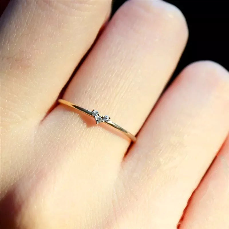 Little Heart Thin Rings