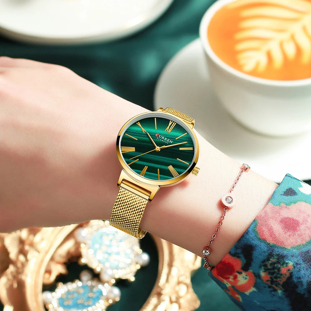 Luxury Simple Quartz Stainless Steel Wristwatch