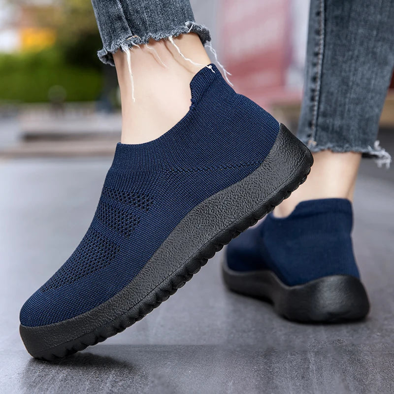 Women Fashion Slip On Platform Sneakers