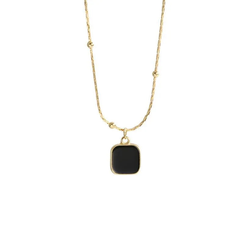 Exquisite Minimalist Square Pendant Choker Necklace