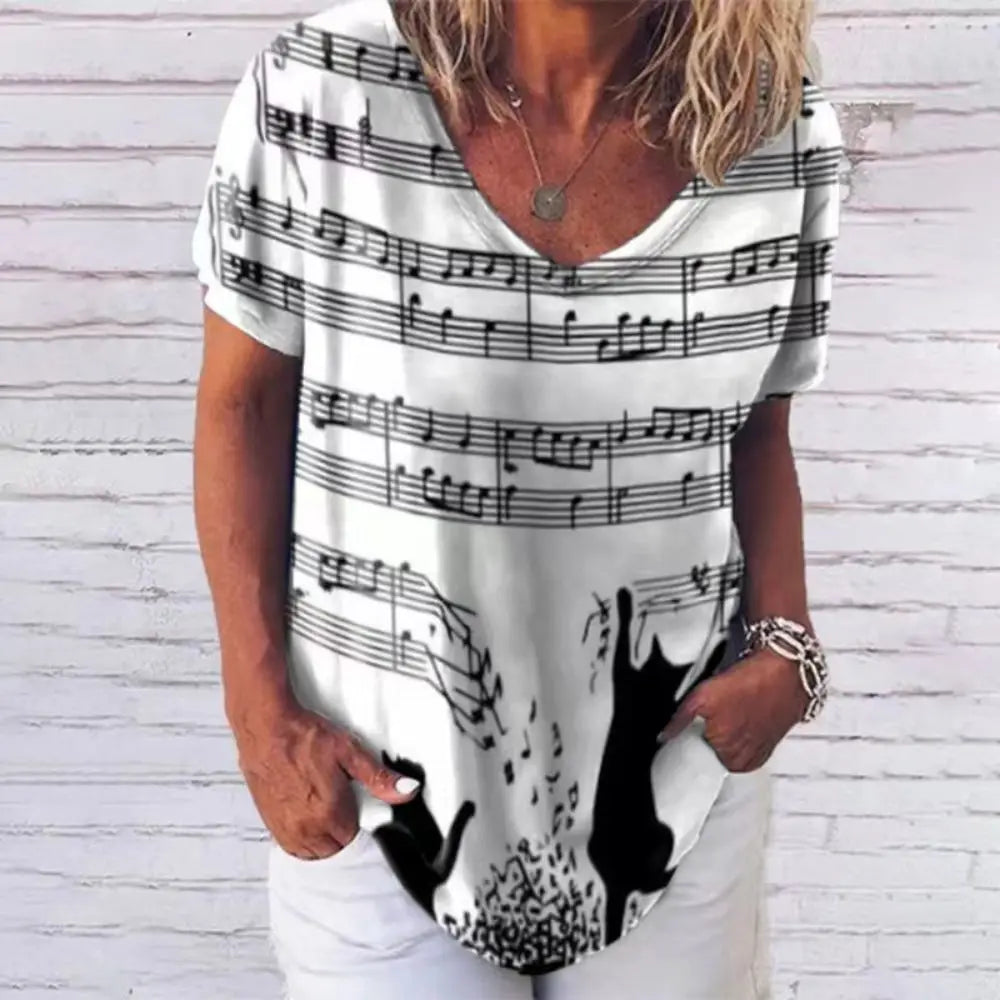 Retro Women's Cat T Shirt