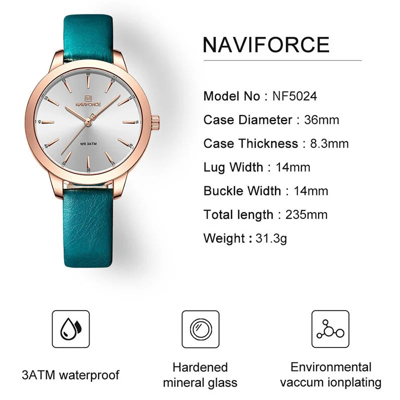 Casual Fashion Original Genuine Leather Strap Women’s Wristwatch