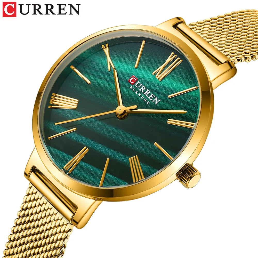 Luxury Simple Quartz Stainless Steel Wristwatch