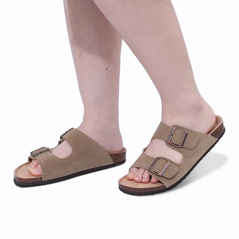 Fashion Women's Suede Mules Sandals