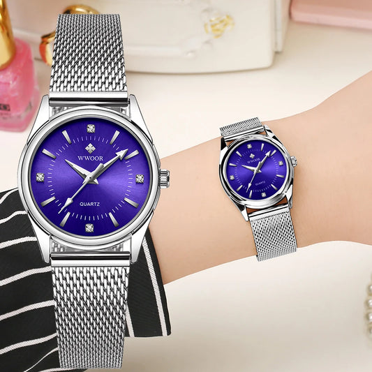 Elegant Simple Waterproof Women’s Quartz Wristwatch