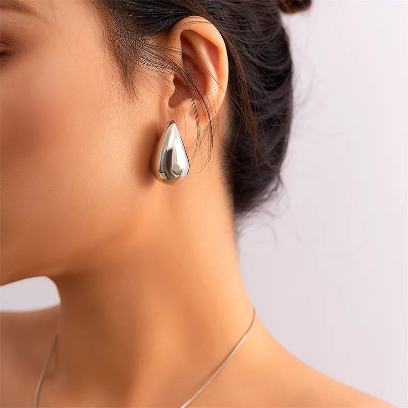 Vintage Chunky Dome Drop Earrings