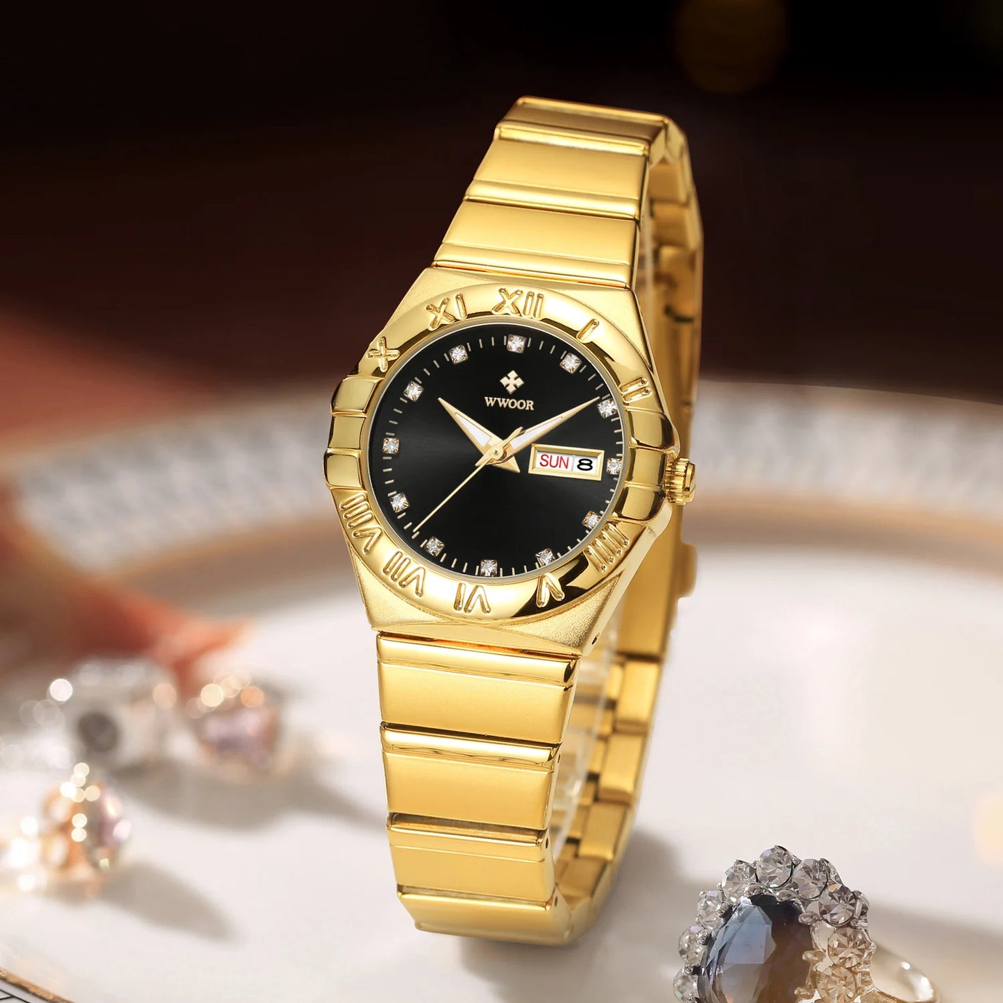 Elegant Fashion Diamond Ladies Watch