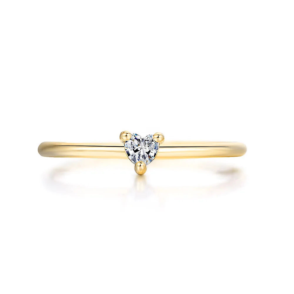 Little Heart Thin Rings