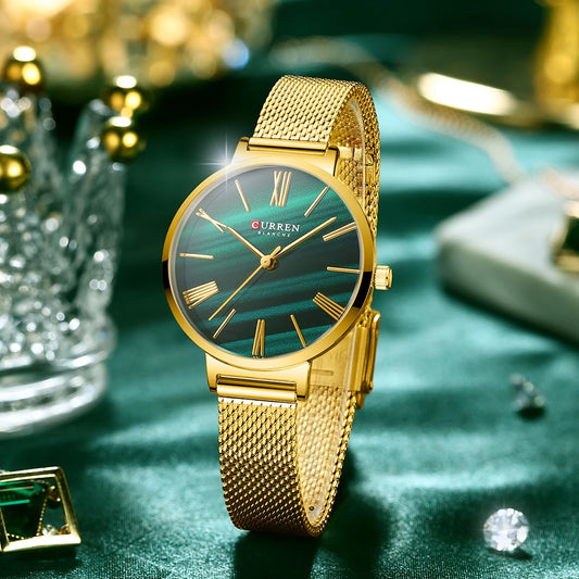 Luxury Simple Quartz Stainless Steel Wristwatch