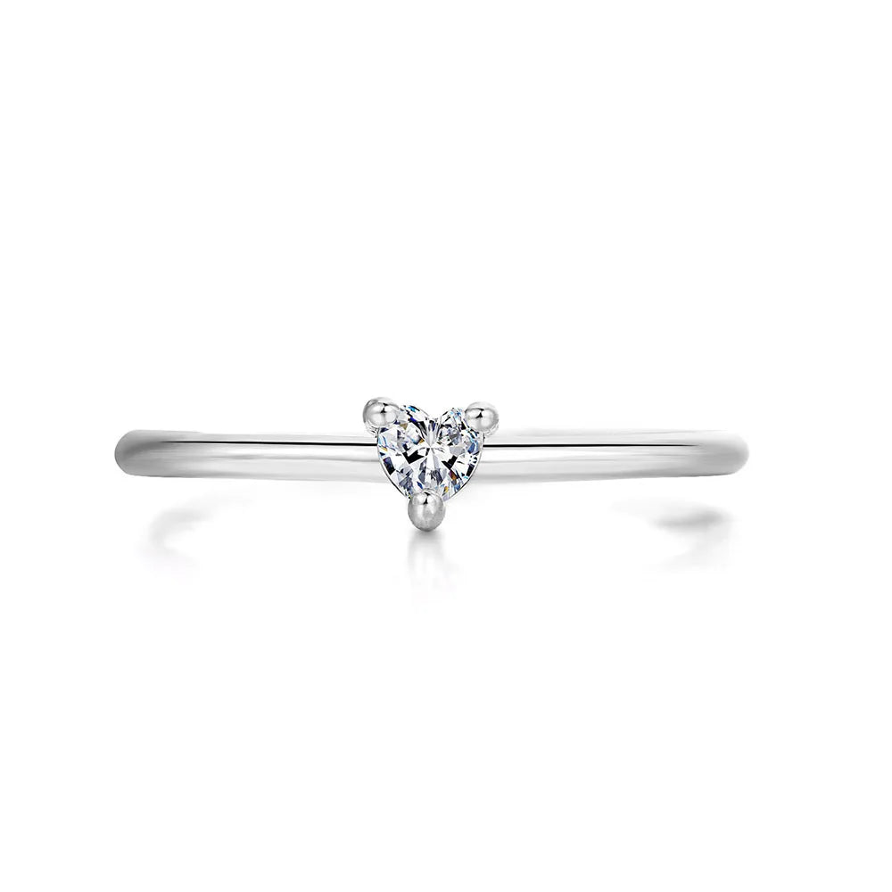 Little Heart Thin Rings