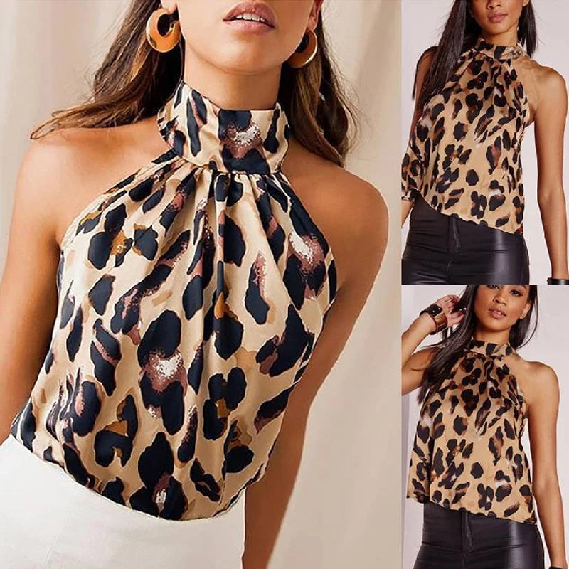 Women Tops Sexy Leopard Print