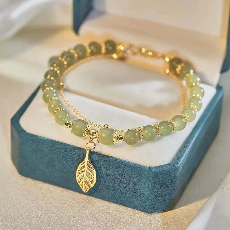 Green Hetian Jade Bracelet