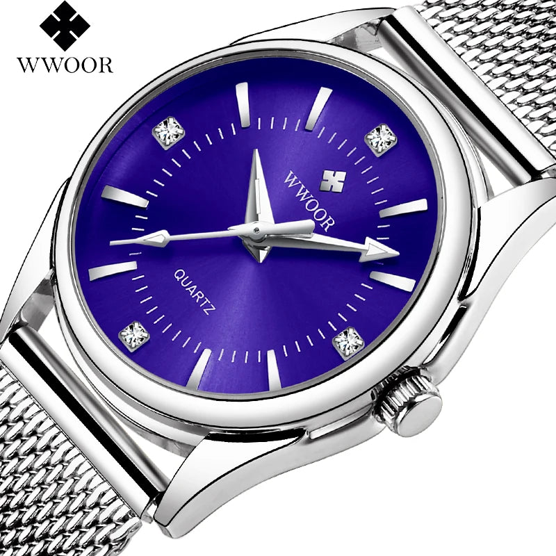 Elegant Simple Waterproof Women’s Quartz Wristwatch