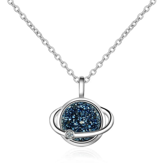 Blue Planet Women's Pendant Clavicle Necklace