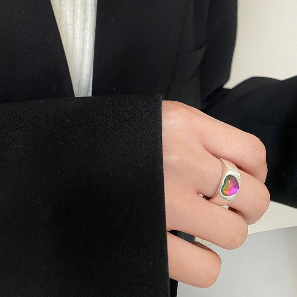 Moonlight Stone Inlaid Ring
