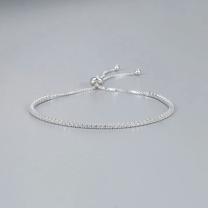 Elegant Zircon Tennis Zircon Crystal Bracelet
