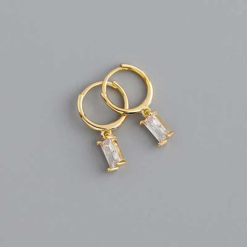 2PC Stainless Steel Little Huggies Hoop Earring
