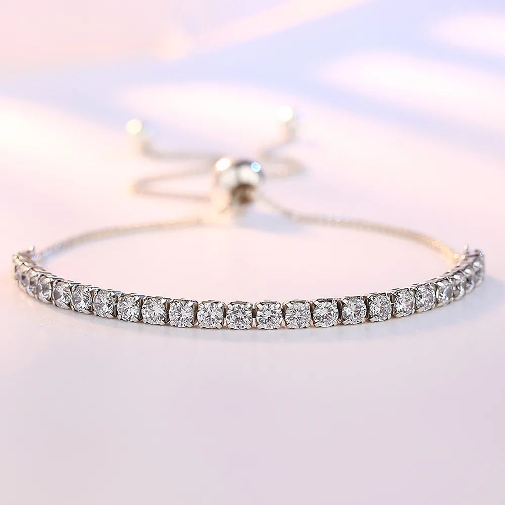 Elegant Zircon Tennis Zircon Crystal Bracelet