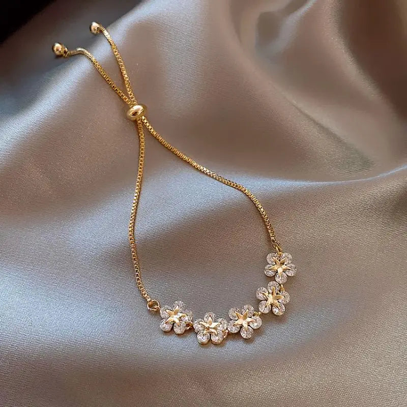 Elegant Inlaid Rhinestone Bracelets