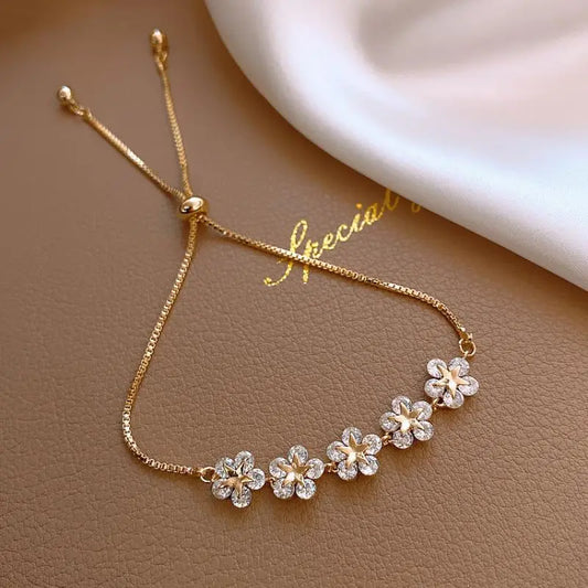 Elegant Inlaid Rhinestone Bracelets