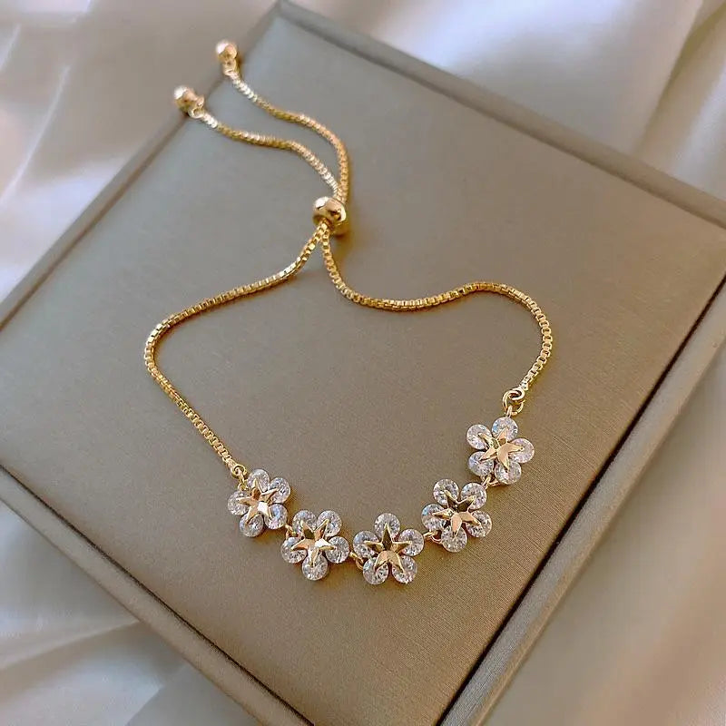 Elegant Inlaid Rhinestone Bracelets