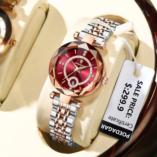 High Quality Diamond Ladies Quartz Watch