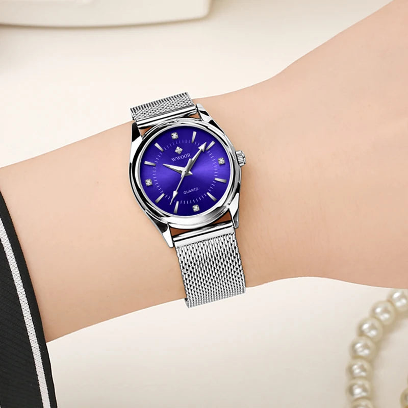 Elegant Simple Waterproof Women’s Quartz Wristwatch