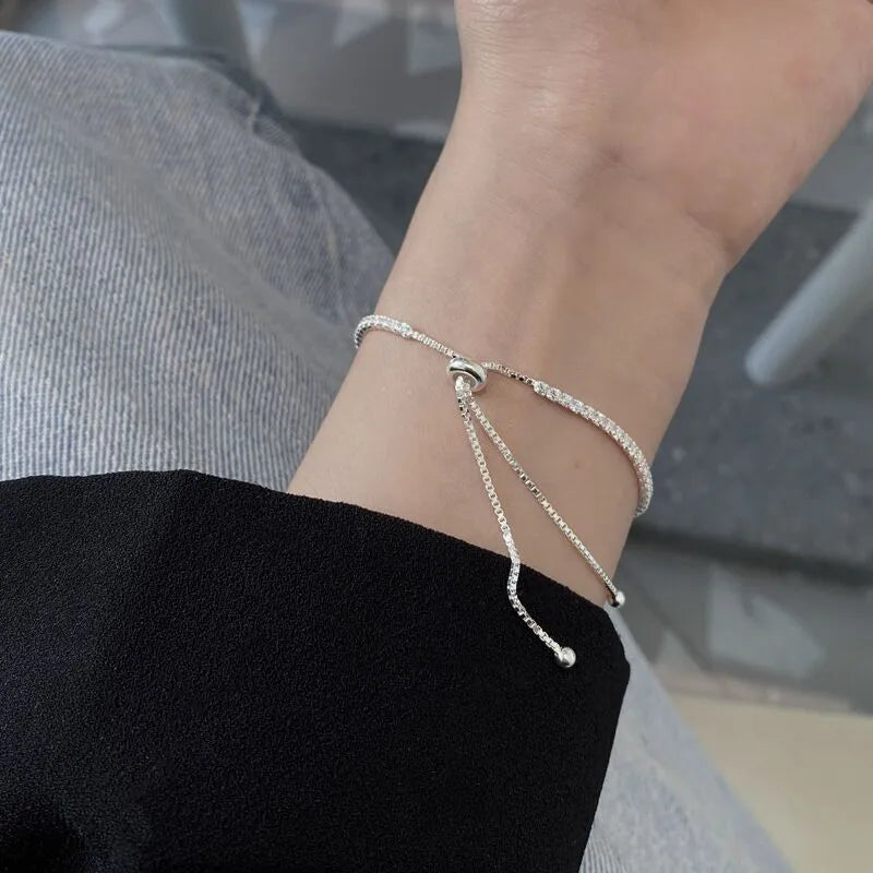 Elegant Zircon Tennis Zircon Crystal Bracelet