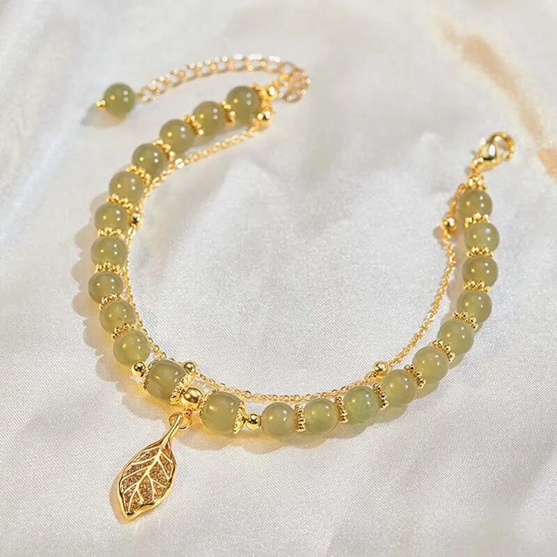 Green Hetian Jade Bracelet