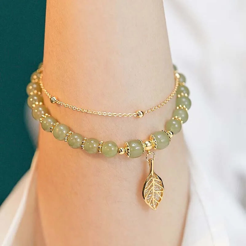 Green Hetian Jade Bracelet