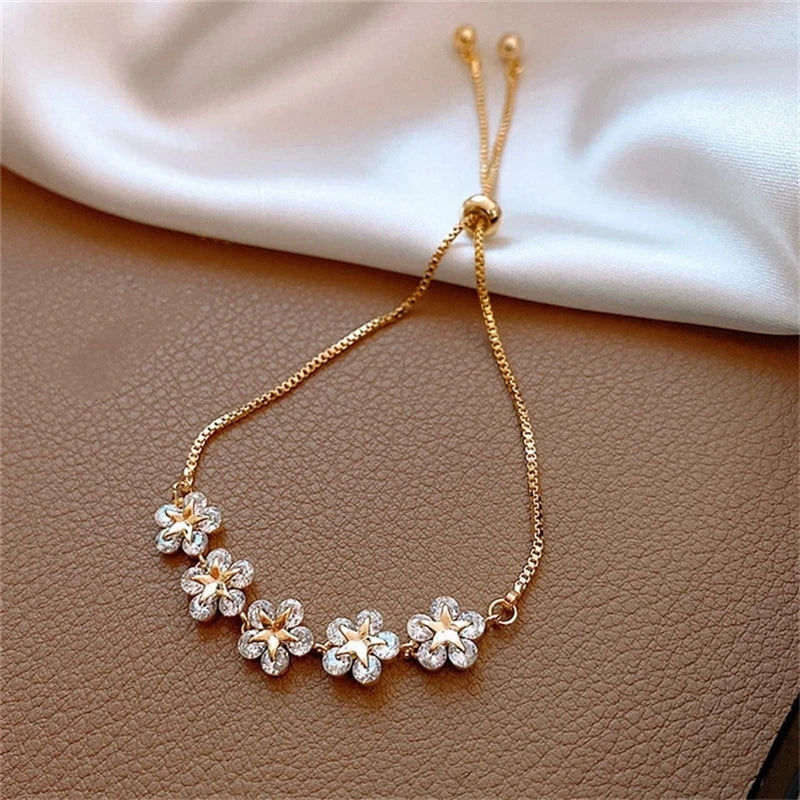 Elegant Inlaid Rhinestone Bracelets